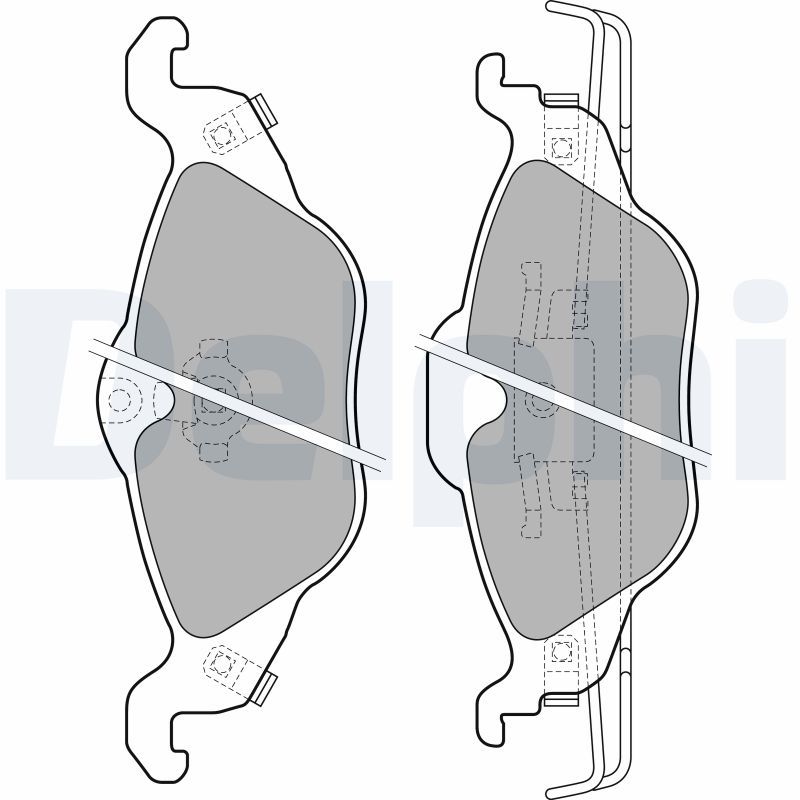 DELPHI LP1673 Brake Pad Set, disc brake