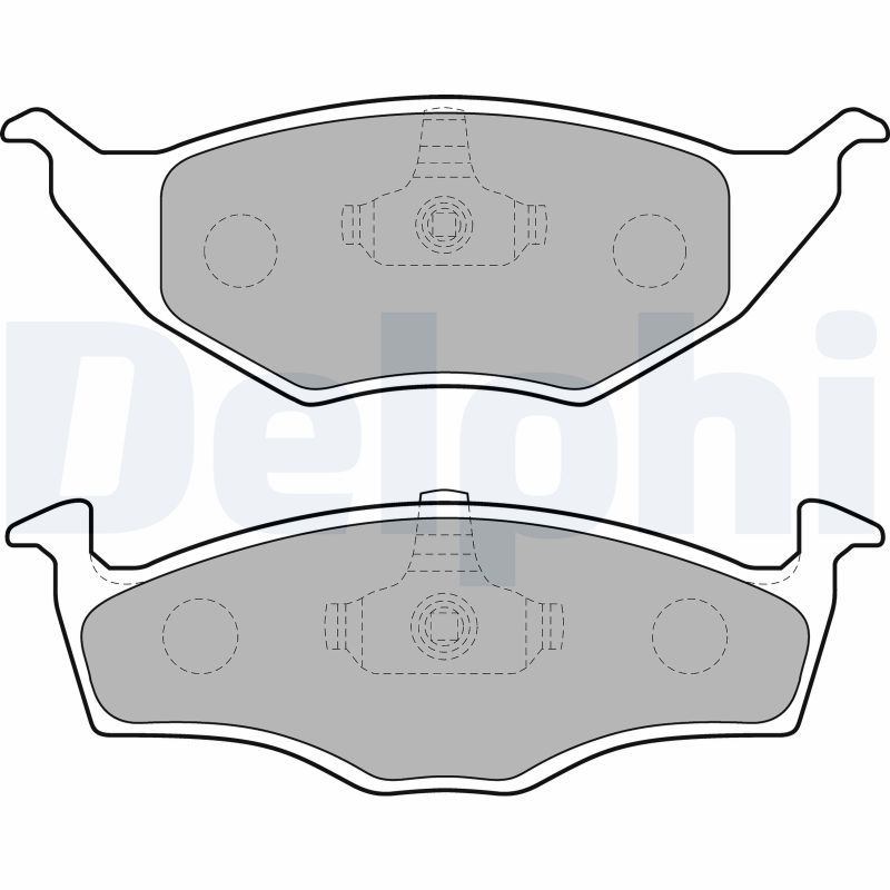 DELPHI LP1675 Brake Pad Set, disc brake