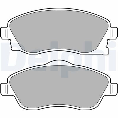 Brake Pad Set, disc brake DELPHI LP1676