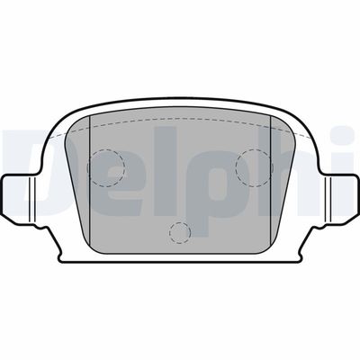 Brake Pad Set, disc brake DELPHI LP1677