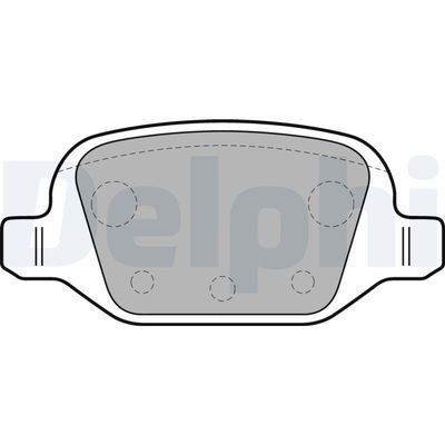 Brake Pad Set, disc brake DELPHI LP1678