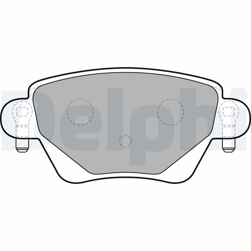 DELPHI LP1682 Brake Pad Set, disc brake