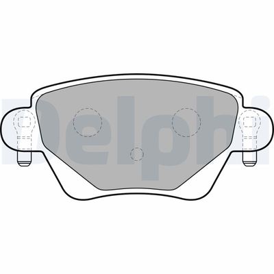 Brake Pad Set, disc brake DELPHI LP1682