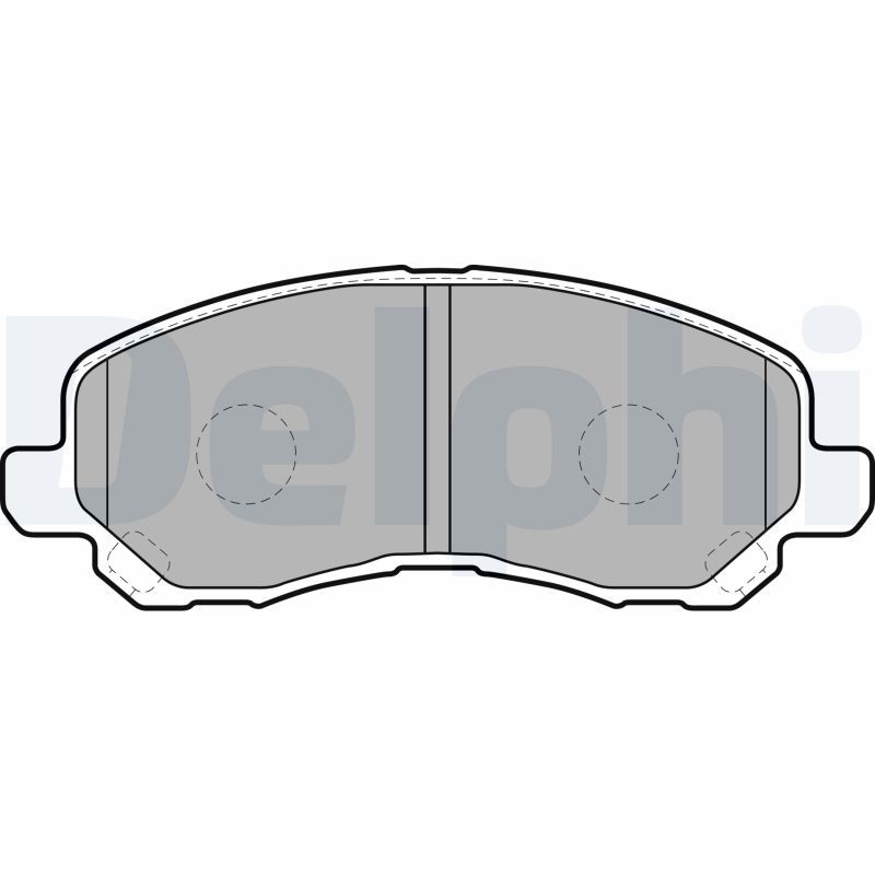 DELPHI LP1684 Brake Pad Set, disc brake