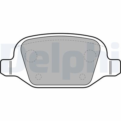 Brake Pad Set, disc brake DELPHI LP1685