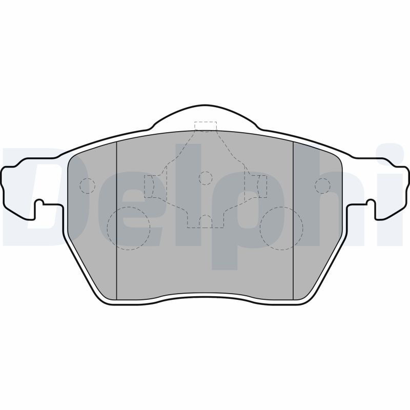 DELPHI LP1687 Brake Pad Set, disc brake