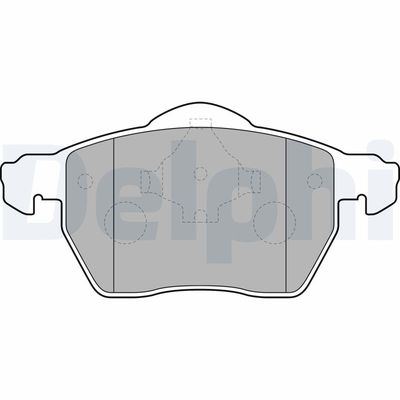 Brake Pad Set, disc brake DELPHI LP1687