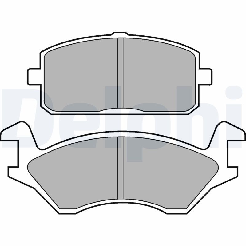 DELPHI LP169 Brake Pad Set, disc brake