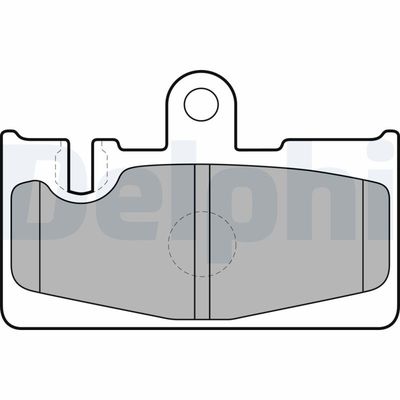 Brake Pad Set, disc brake DELPHI LP1690