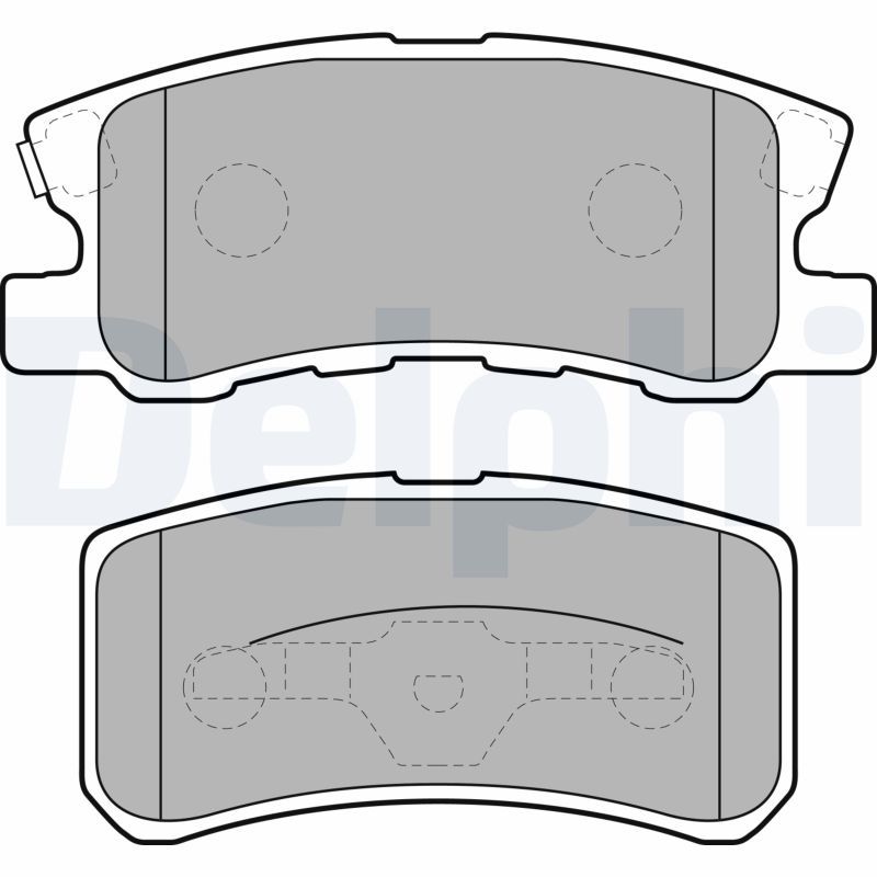 DELPHI LP1691 Brake Pad Set, disc brake