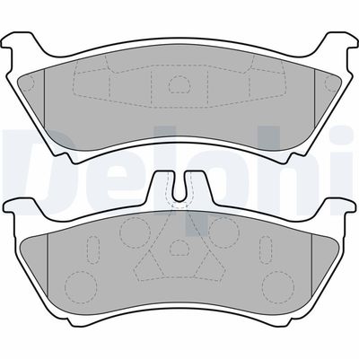 Brake Pad Set, disc brake DELPHI LP1692
