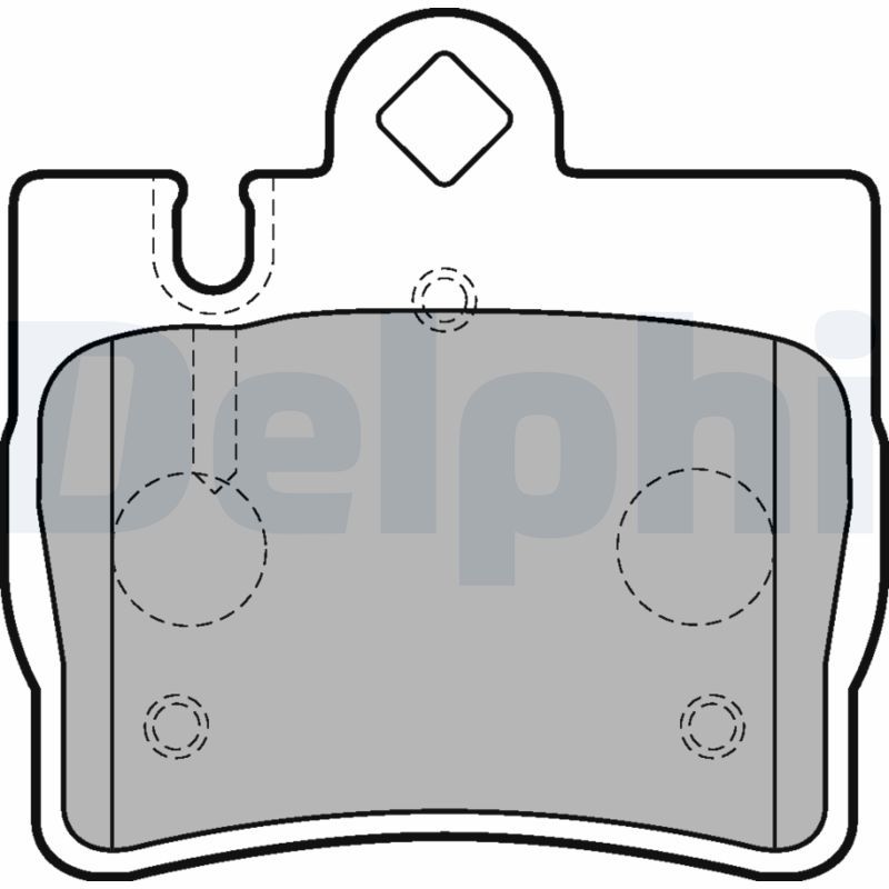 DELPHI LP1697 Brake Pad Set, disc brake