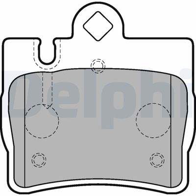 Brake Pad Set, disc brake DELPHI LP1697