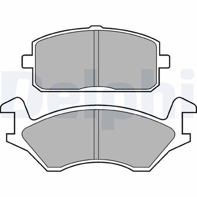 Brake Pad Set, disc brake DELPHI LP169