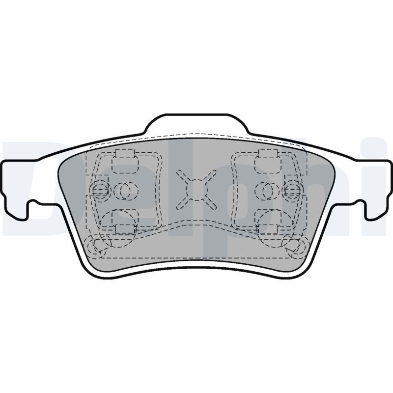 DELPHI LP1701 Brake Pad Set, disc brake