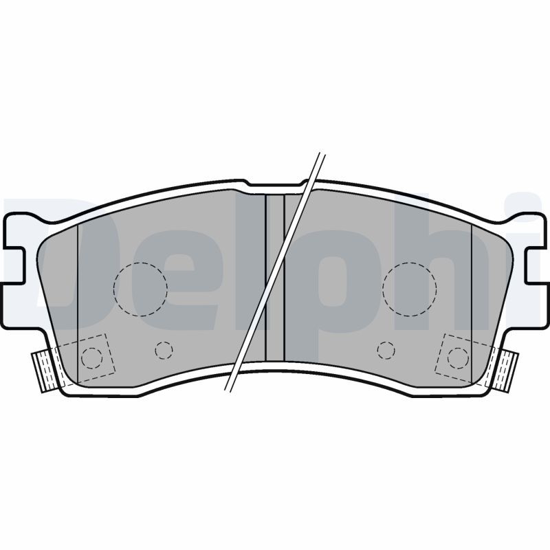 DELPHI LP1702 Brake Pad Set, disc brake