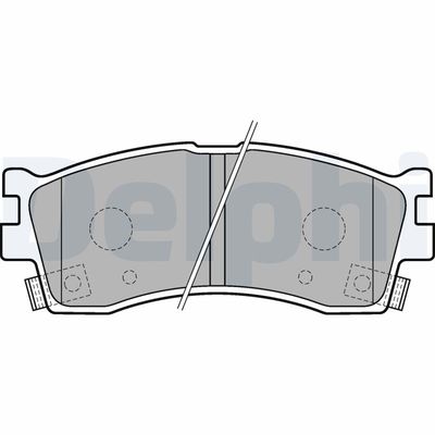Brake Pad Set, disc brake DELPHI LP1702
