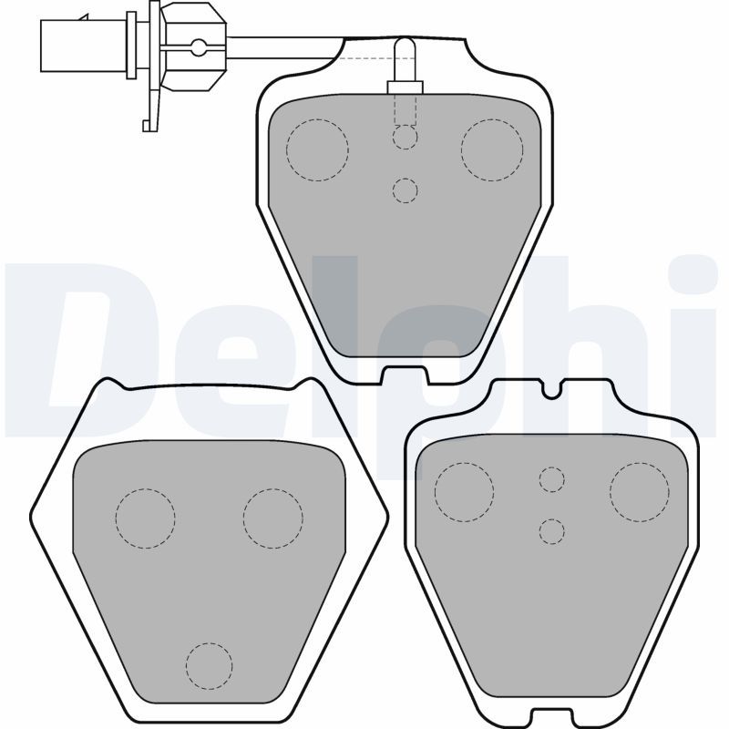 DELPHI LP1703 Brake Pad Set, disc brake