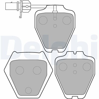 Brake Pad Set, disc brake DELPHI LP1703