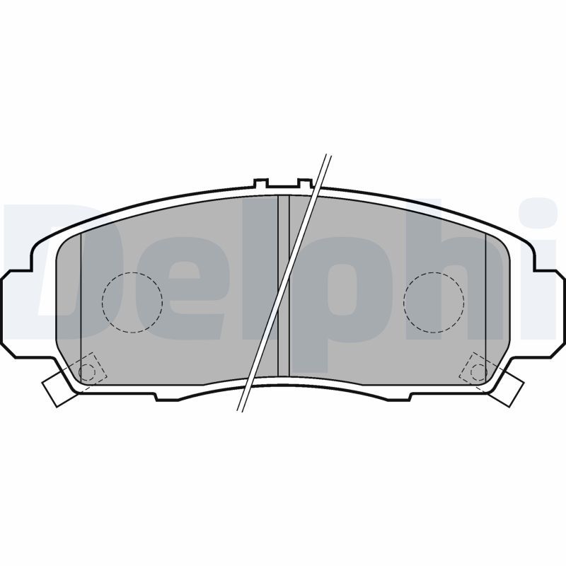 DELPHI LP1704 Brake Pad Set, disc brake
