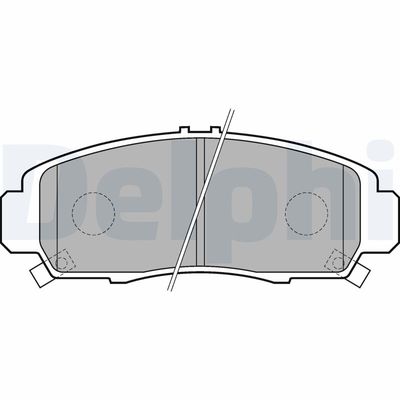 Brake Pad Set, disc brake DELPHI LP1704