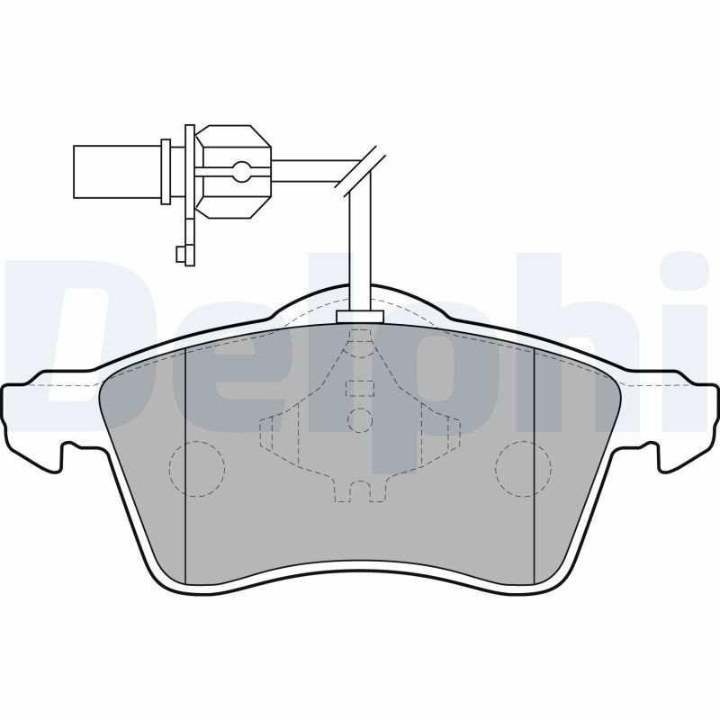 DELPHI LP1707 Brake Pad Set, disc brake