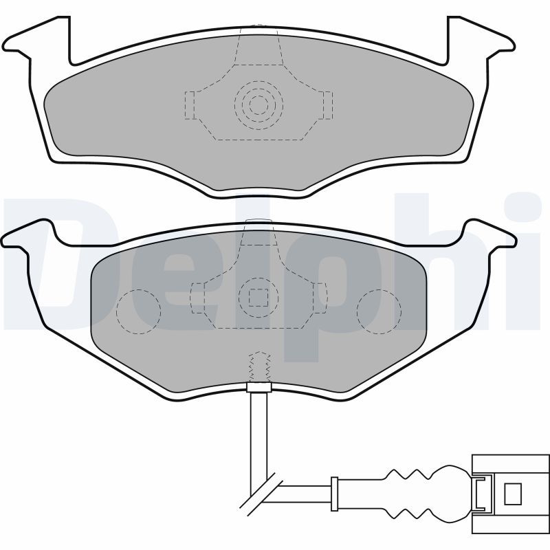 DELPHI LP1709 Brake Pad Set, disc brake