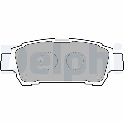 Brake Pad Set, disc brake DELPHI LP1710