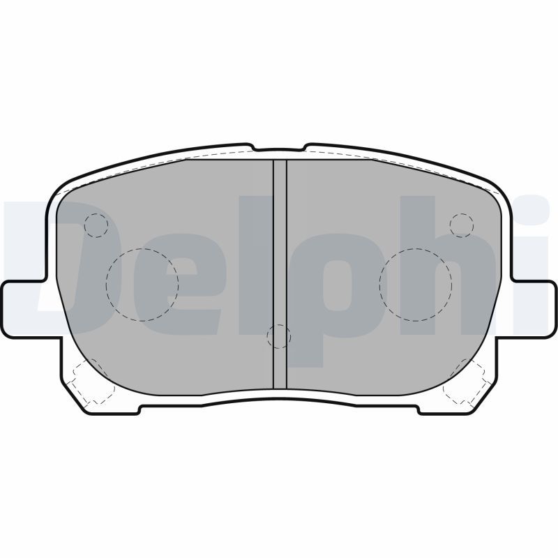 DELPHI LP1711 Brake Pad Set, disc brake