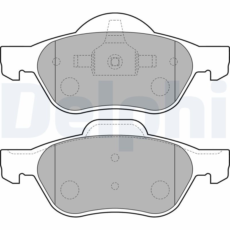 DELPHI LP1714 Brake Pad Set, disc brake