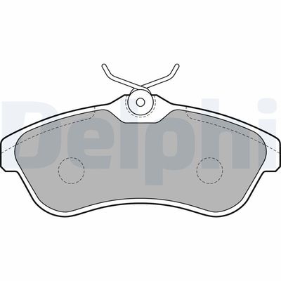 Brake Pad Set, disc brake DELPHI LP1715