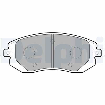 Brake Pad Set, disc brake DELPHI LP1718
