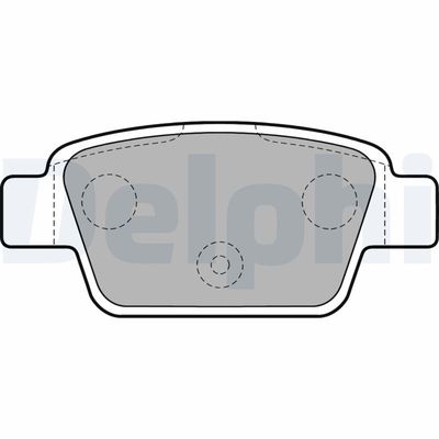 Brake Pad Set, disc brake DELPHI LP1719