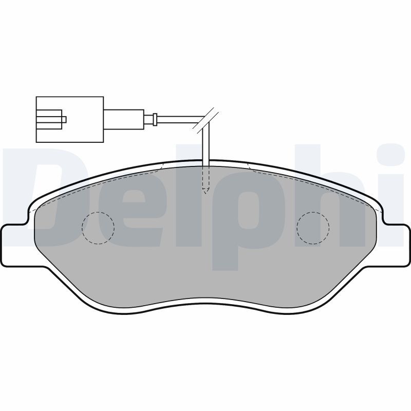 DELPHI LP1720 Brake Pad Set, disc brake