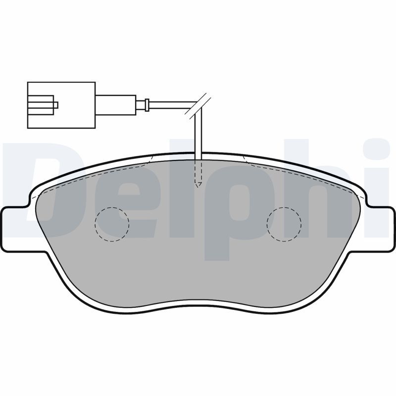 DELPHI LP1721 Brake Pad Set, disc brake