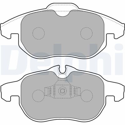 Brake Pad Set, disc brake DELPHI LP1723