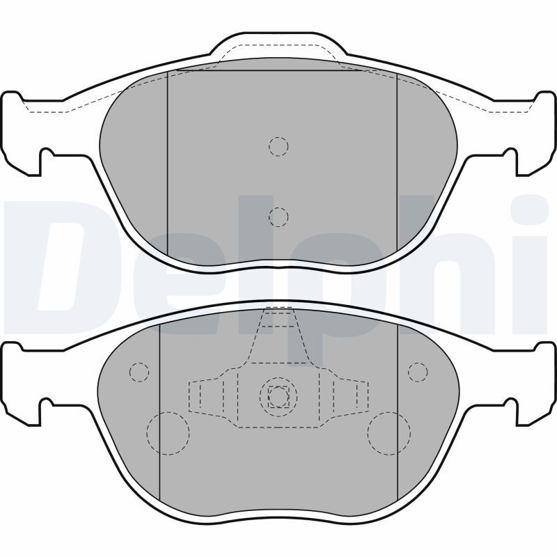 DELPHI LP1724 Brake Pad Set, disc brake