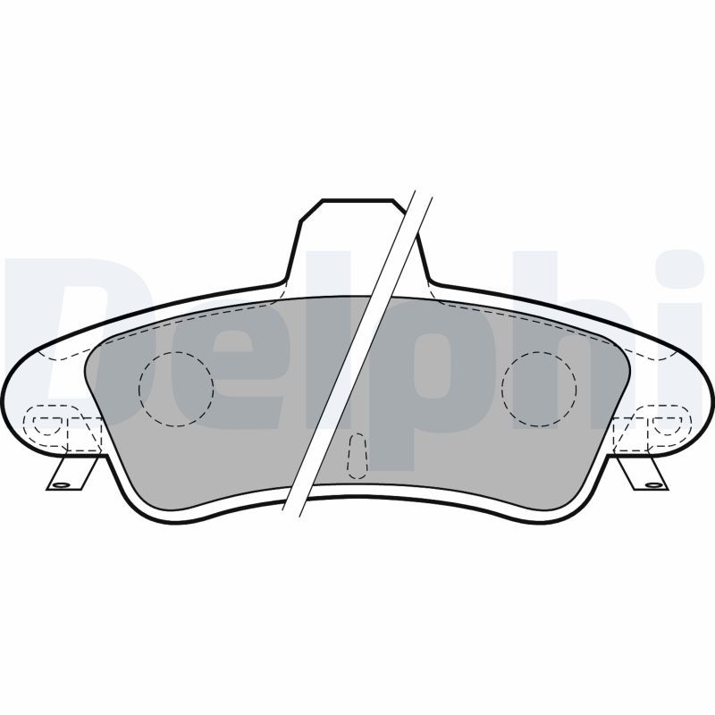 DELPHI LP1725 Brake Pad Set, disc brake