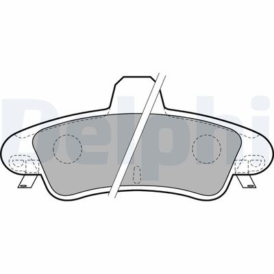 Brake Pad Set, disc brake DELPHI LP1725