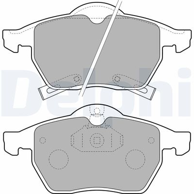 Brake Pad Set, disc brake DELPHI LP1731
