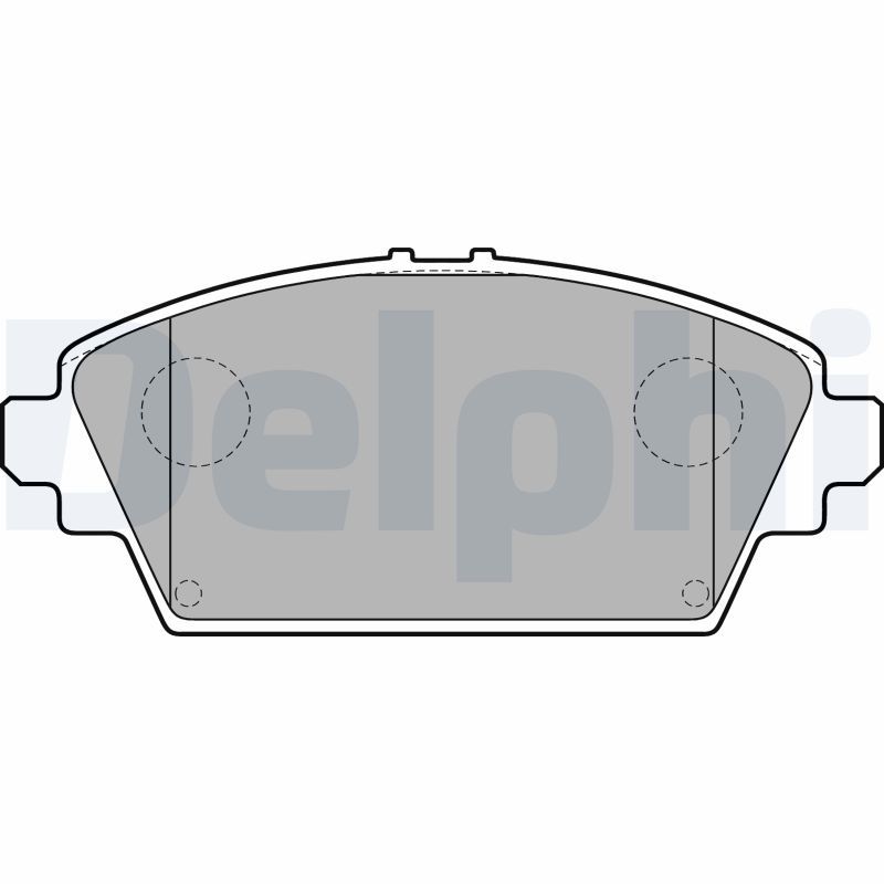 DELPHI LP1732 Brake Pad Set, disc brake