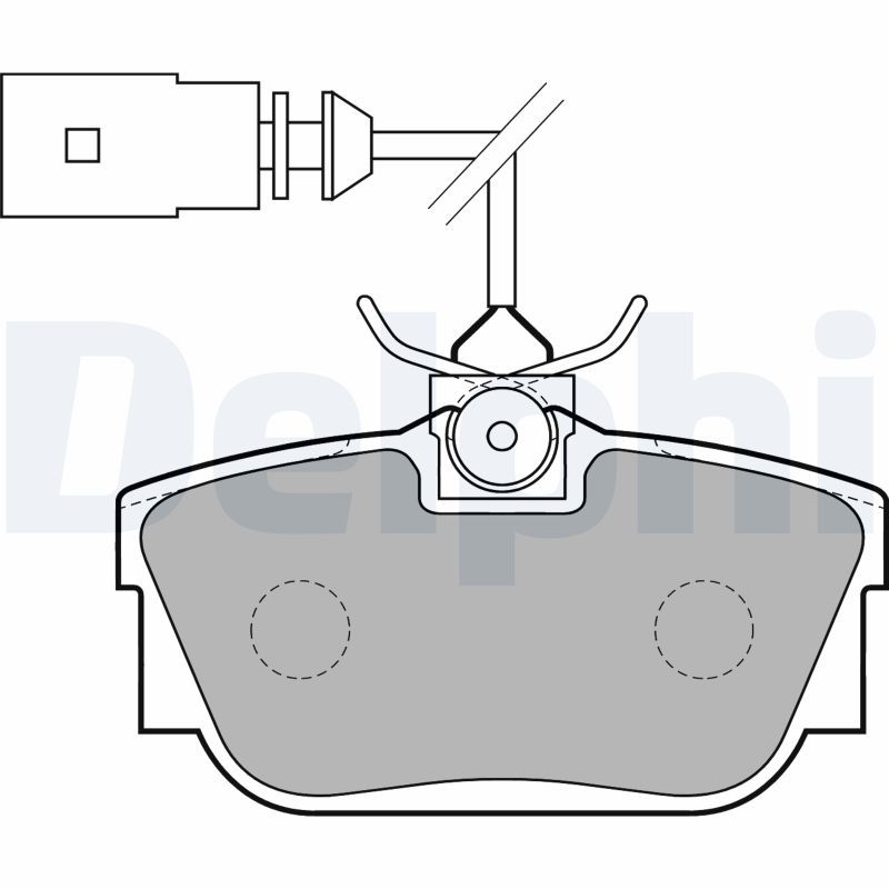 DELPHI LP1733 Brake Pad Set, disc brake