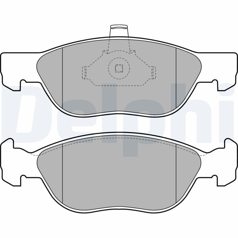 DELPHI LP1734 Brake Pad Set, disc brake