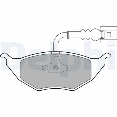Brake Pad Set, disc brake DELPHI LP1736