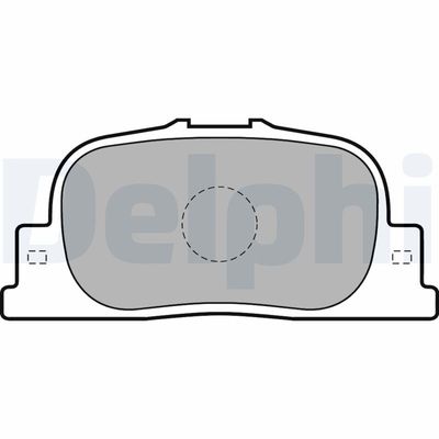 Brake Pad Set, disc brake DELPHI LP1740