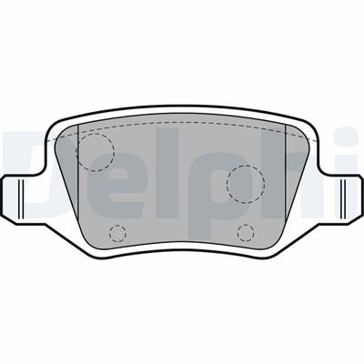 Brake Pad Set, disc brake DELPHI LP1741