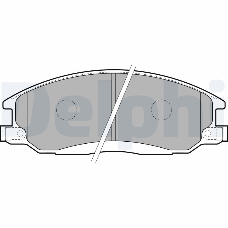 DELPHI LP1743 Brake Pad Set, disc brake