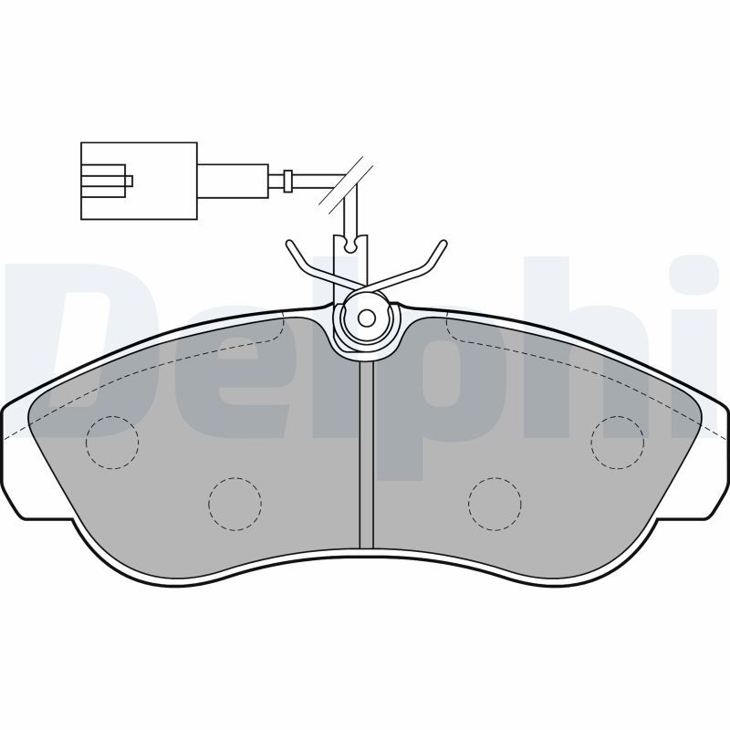 DELPHI LP1749 Brake Pad Set, disc brake