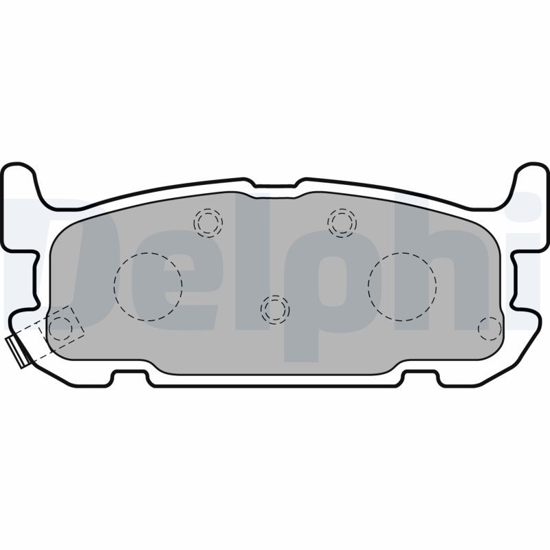 DELPHI LP1752 Brake Pad Set, disc brake