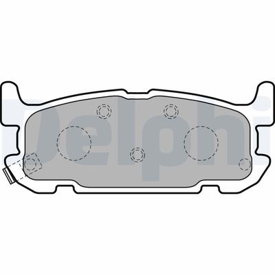 Brake Pad Set, disc brake DELPHI LP1752